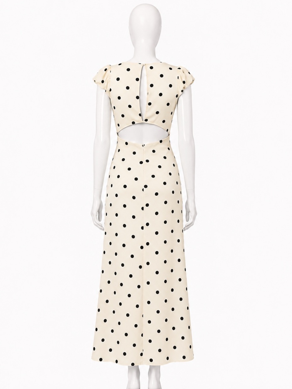 Altar'd State Annalise Midi Dress Polka Dot S NWT - Picture 5 of 6
